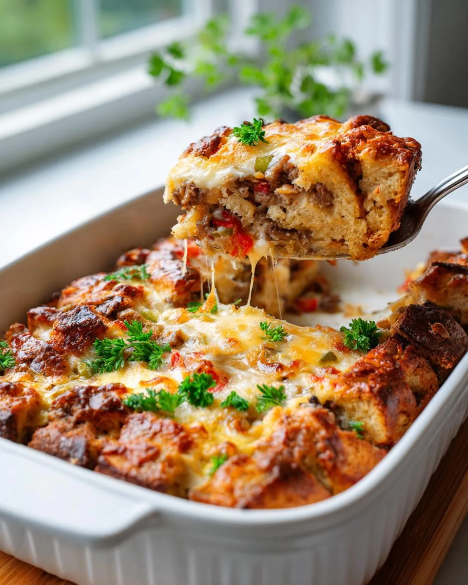 Philly Cheesesteak Breakfast Casserole - detail 4