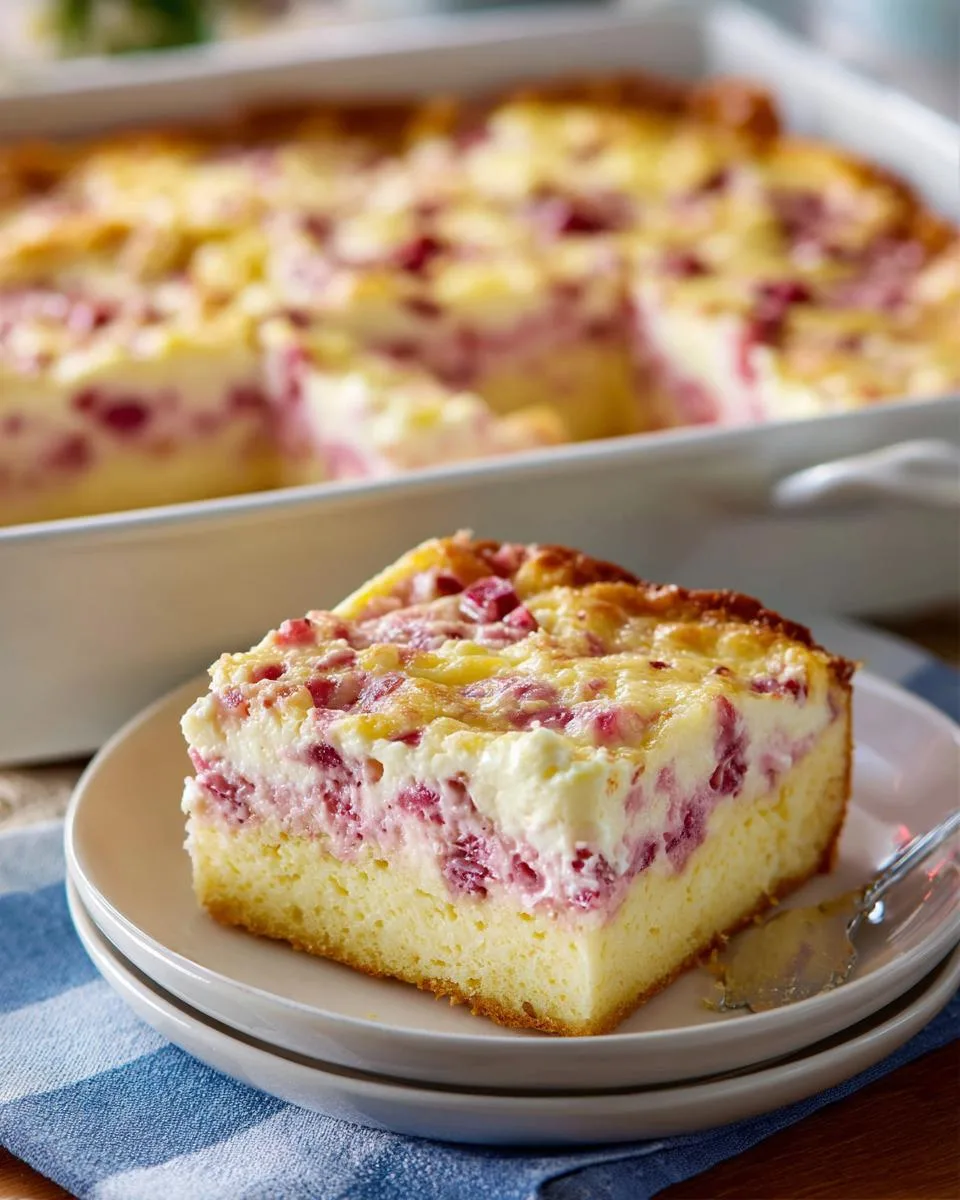 Rhubarb Custard Dessert Bars - detail 2