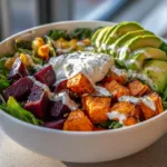 Roasted Beet Sweet Potato Avocado