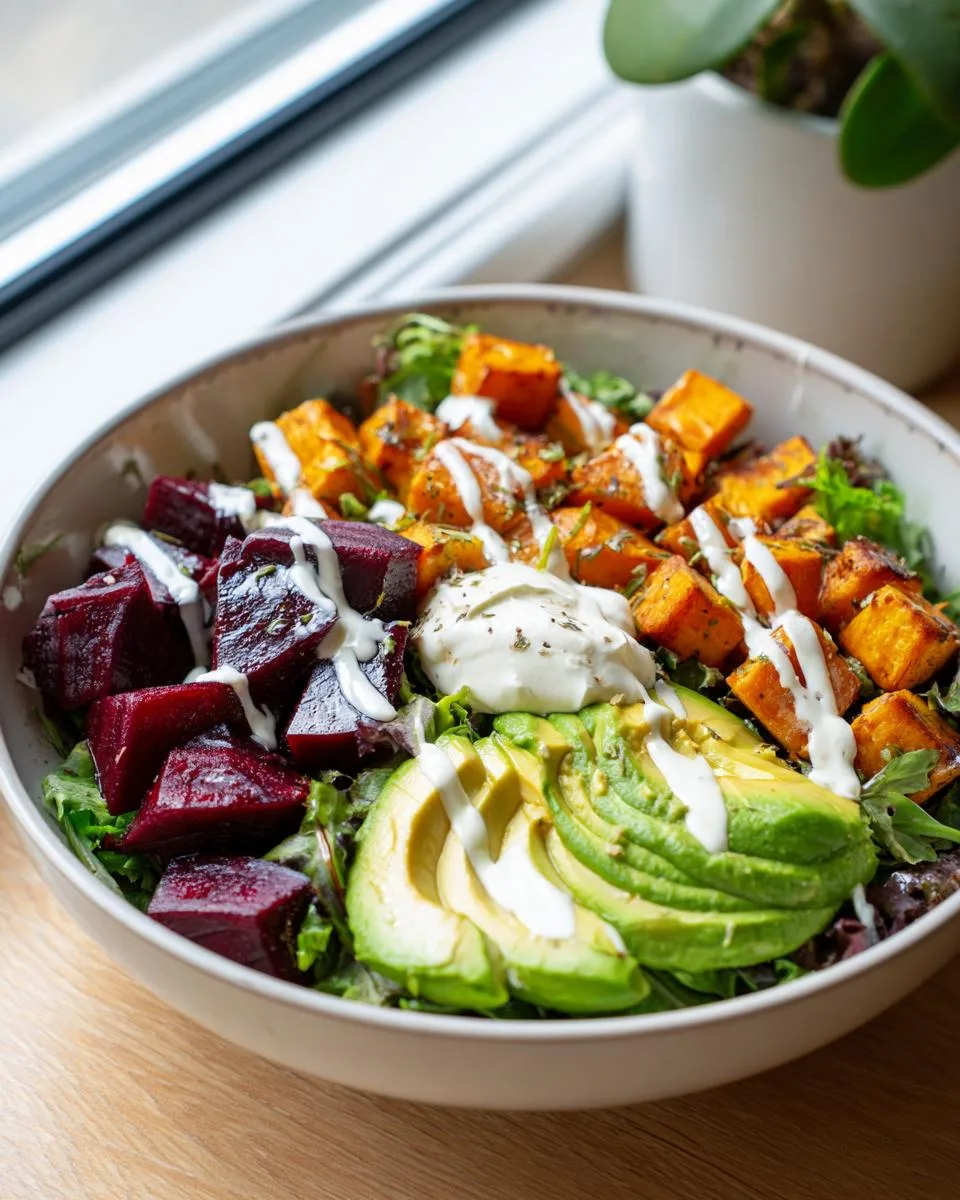 Roasted Beet Sweet Potato Avocado - detail 2