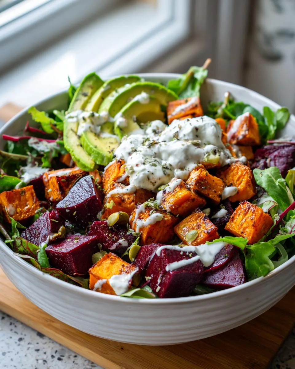 Roasted Beet Sweet Potato Avocado - detail 4