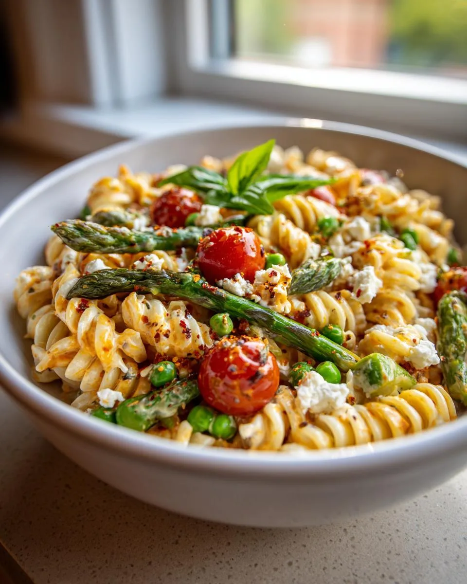 Roasted Pepper Cottage Cheese Pasta - detail 4