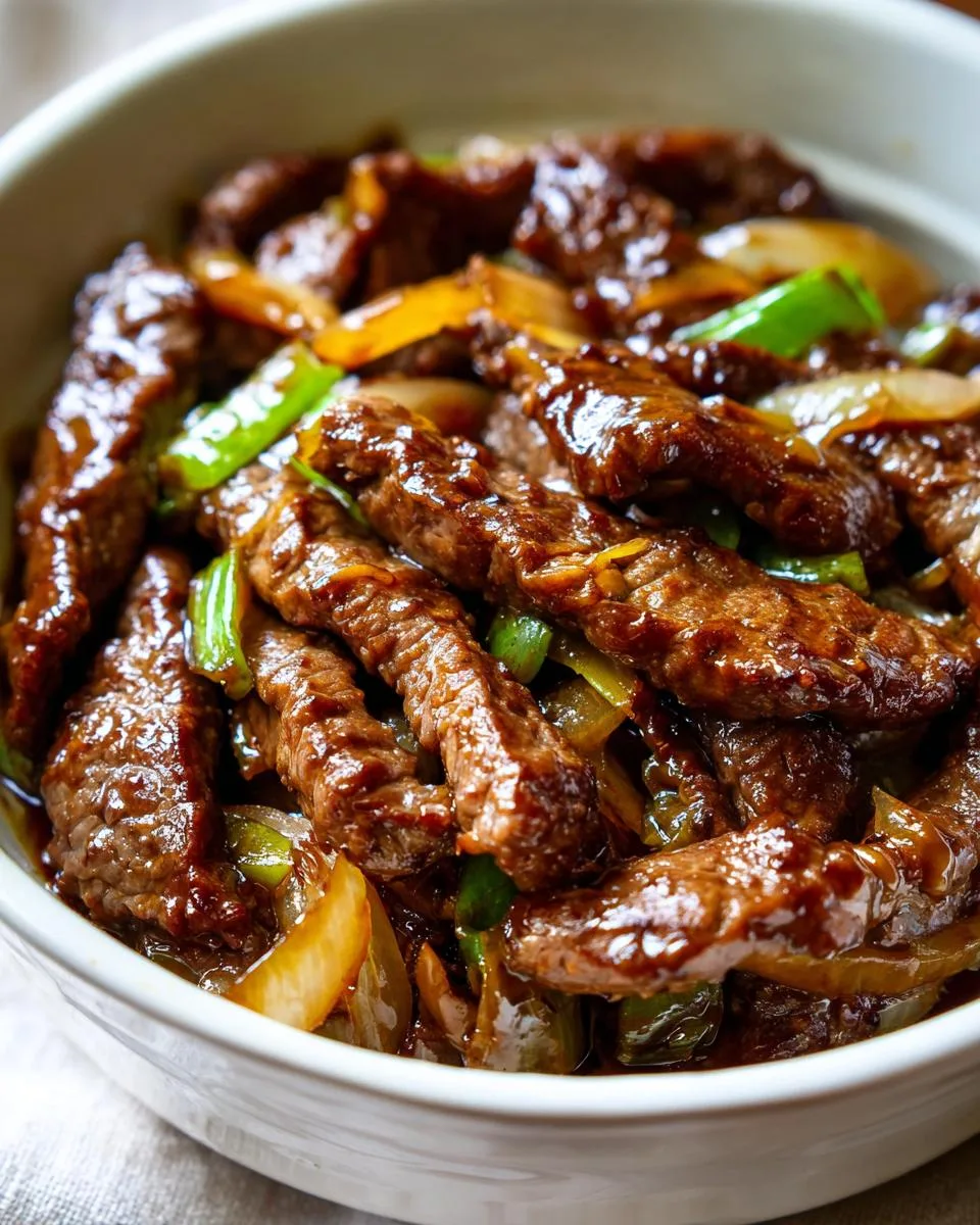Sizzling Chinese Pepper Steak Onions - detail 1