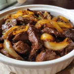 Sizzling Chinese Pepper Steak Onions