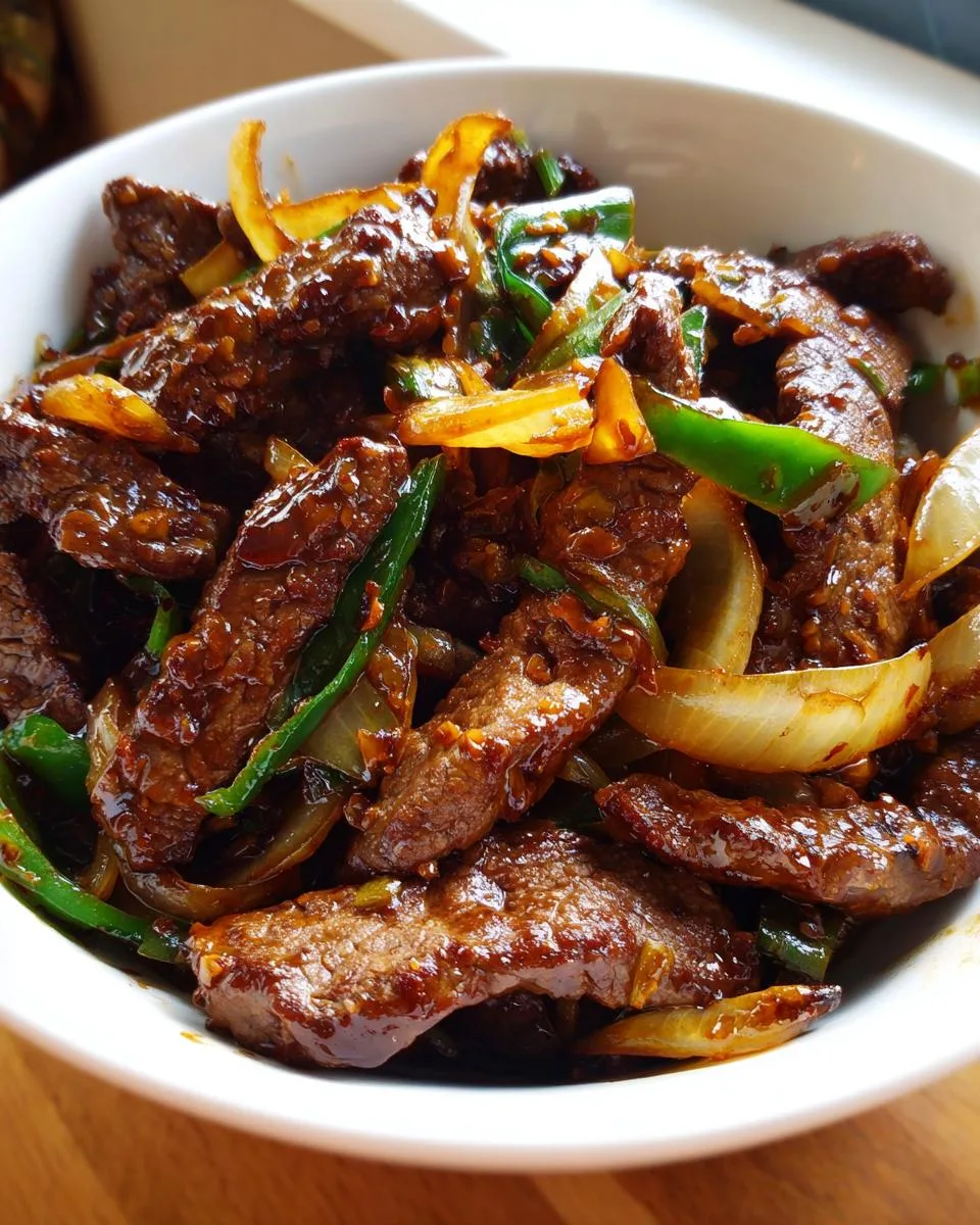 Sizzling Chinese Pepper Steak Onions - detail 3