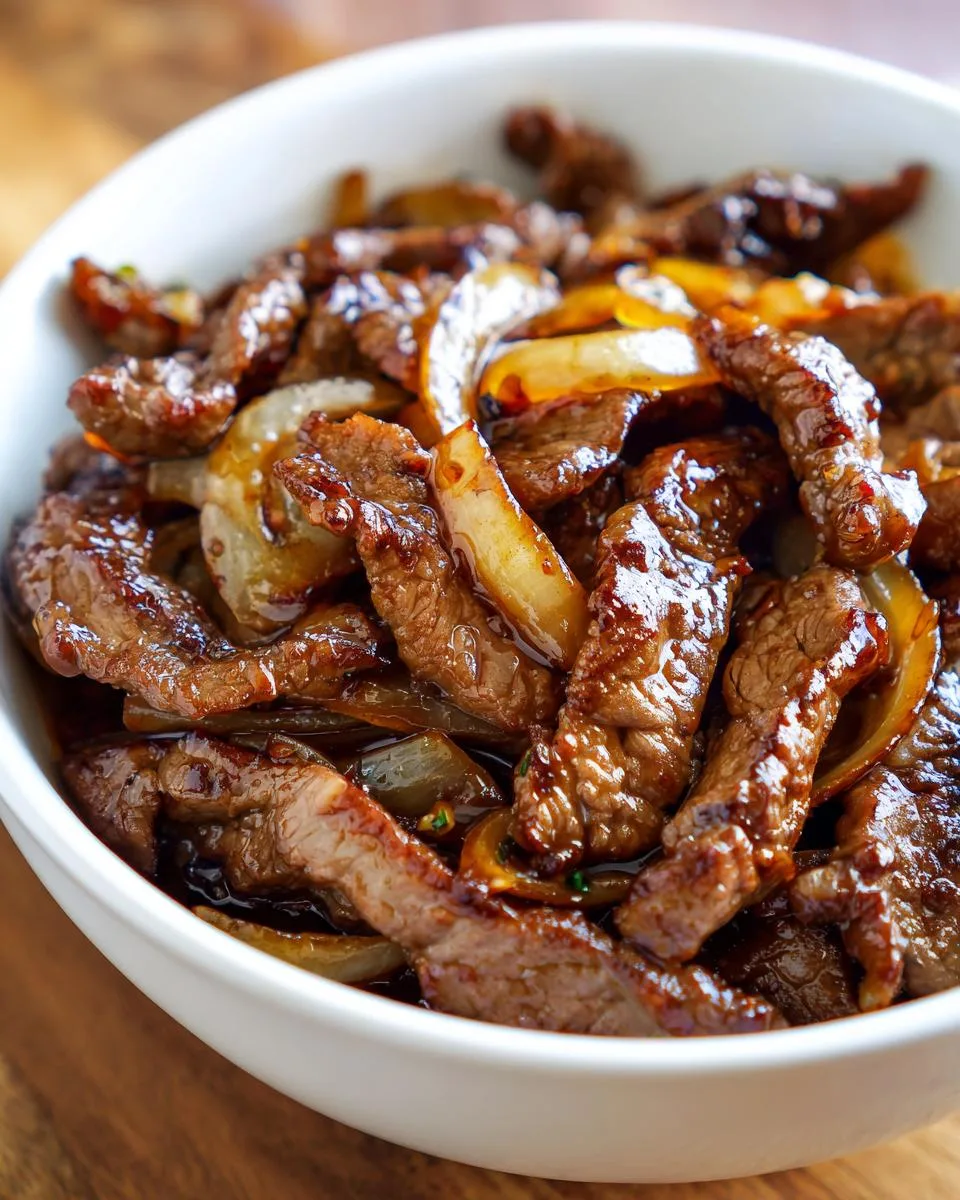 Sizzling Chinese Pepper Steak Onions - detail 4