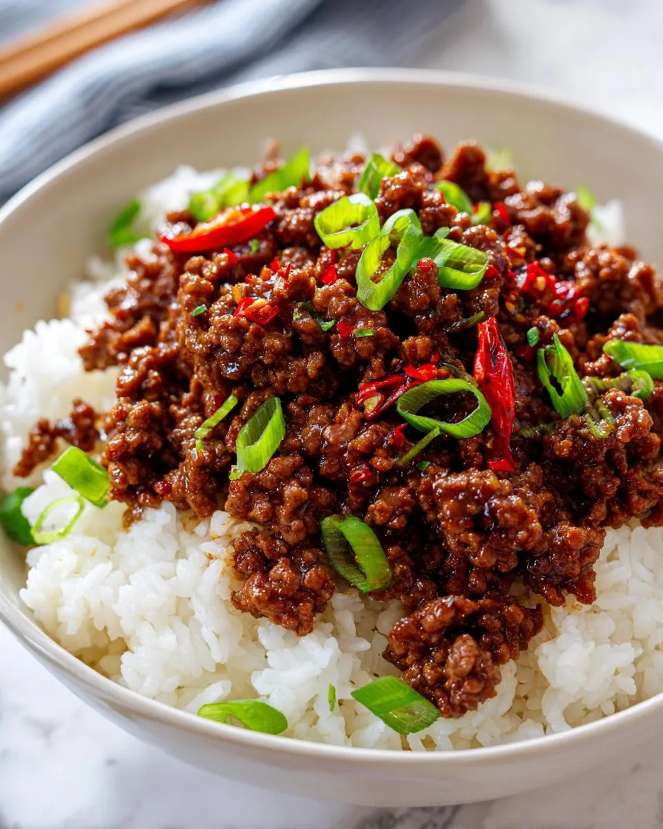 Spicy Mongolian Minced Beef - detail 1