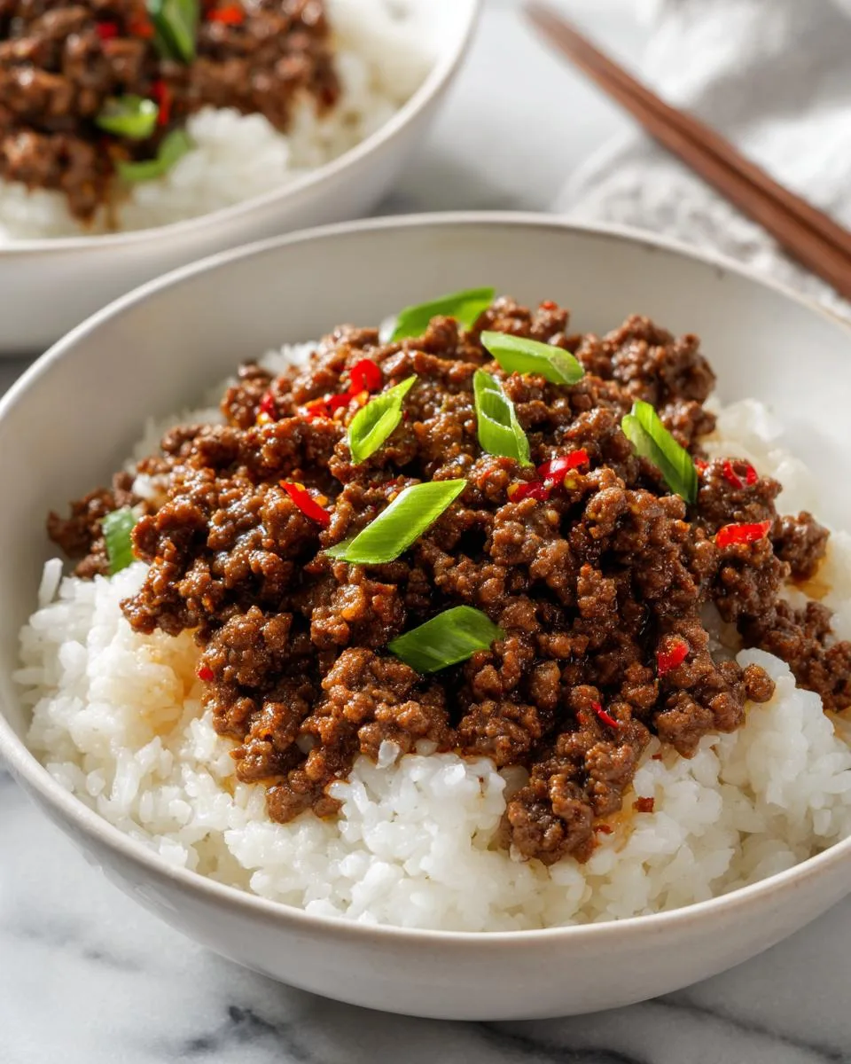 Spicy Mongolian Minced Beef - detail 4