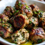 Spinach Garlic Meatballs Recipe