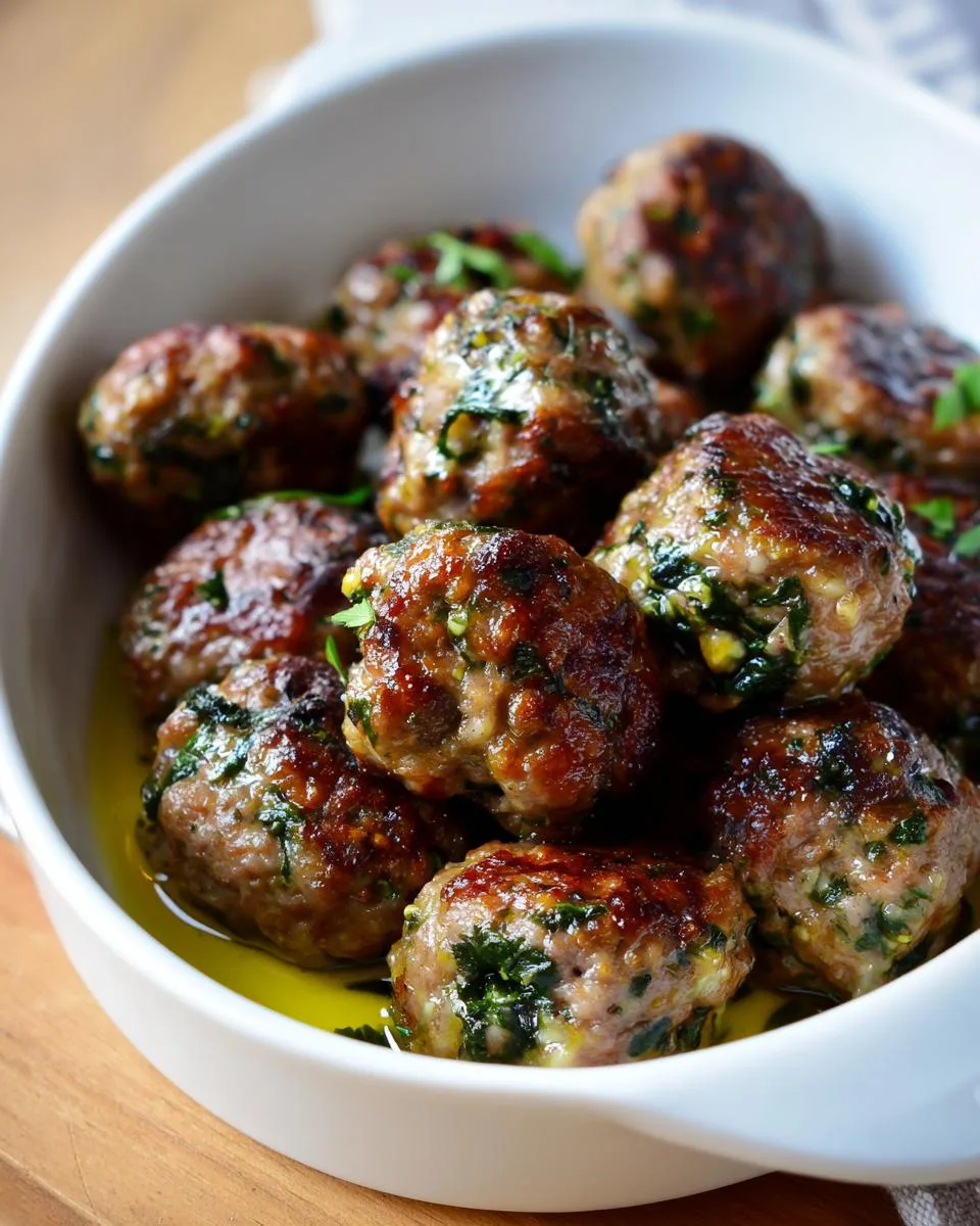 Spinach Garlic Meatballs Recipe - detail 2