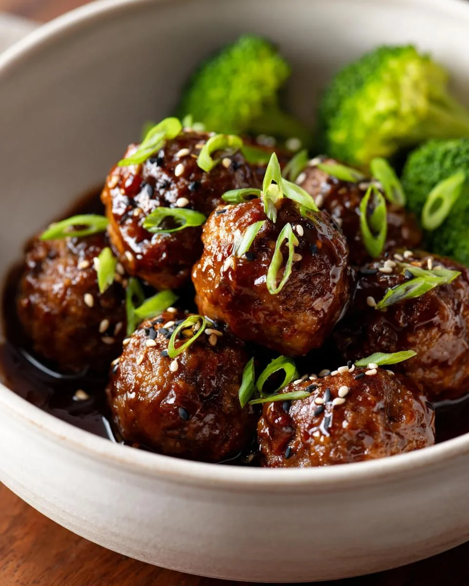 Sticky Mongolian Beef Meatballs - detail 3