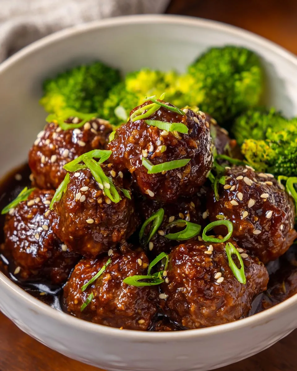 Sticky Mongolian Beef Meatballs - detail 4