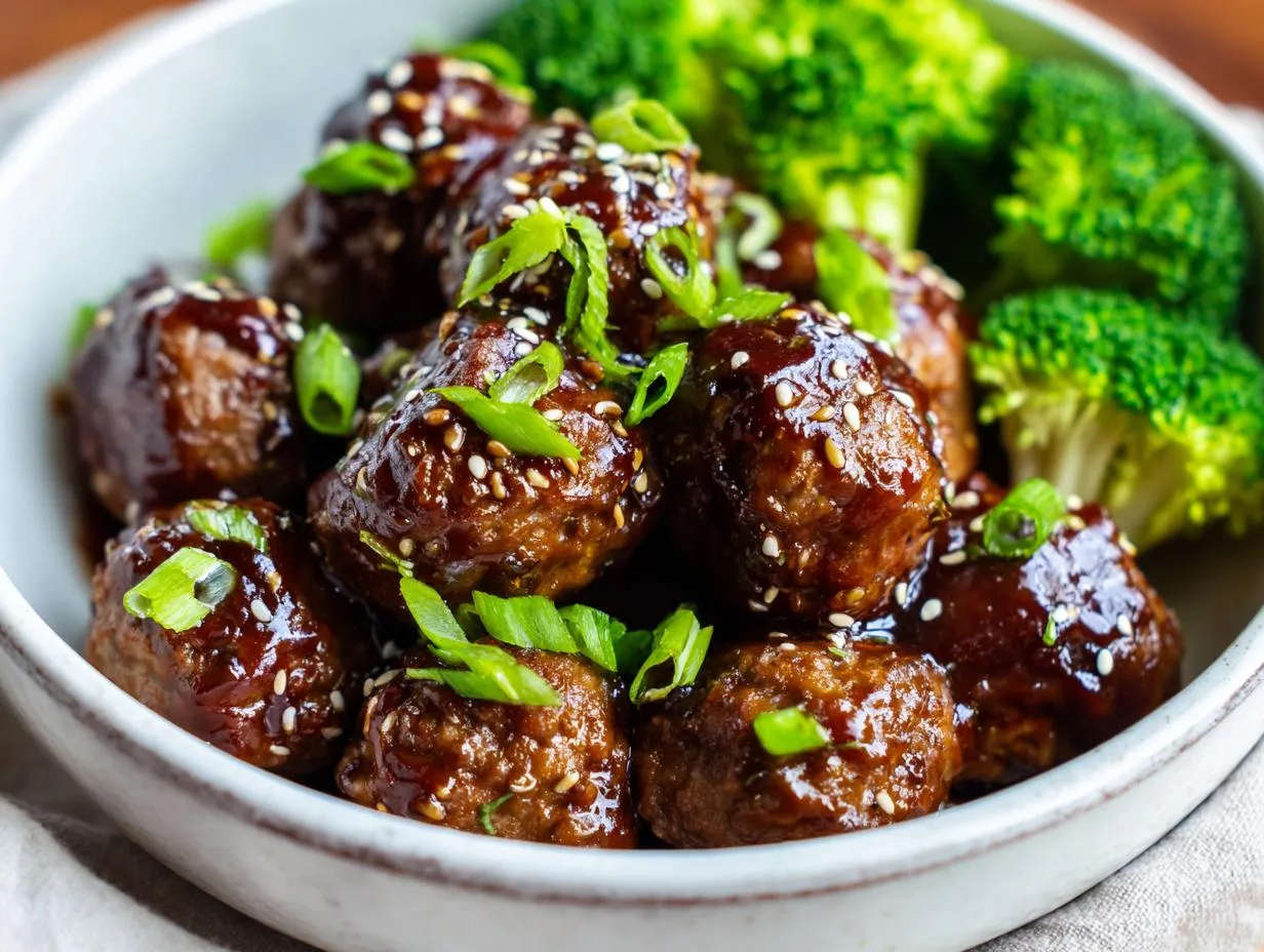 Irresistible Sticky Mongolian Beef Meatballs in 40 Minutes