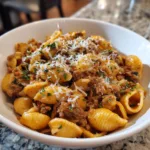 Stovetop Creamy Ground Beef Pasta