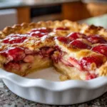 Strawberry Rhubarb Custard Pie Recipe