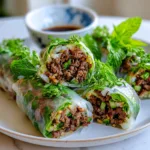 Thai Basil Beef Rolls