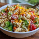 Veggie Cottage Cheese Pasta Salad
