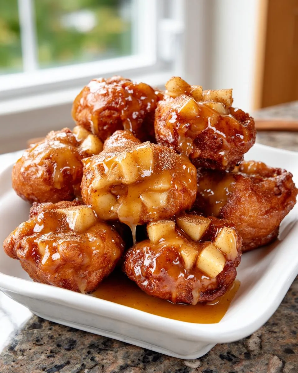 apple fritter bites - detail 2