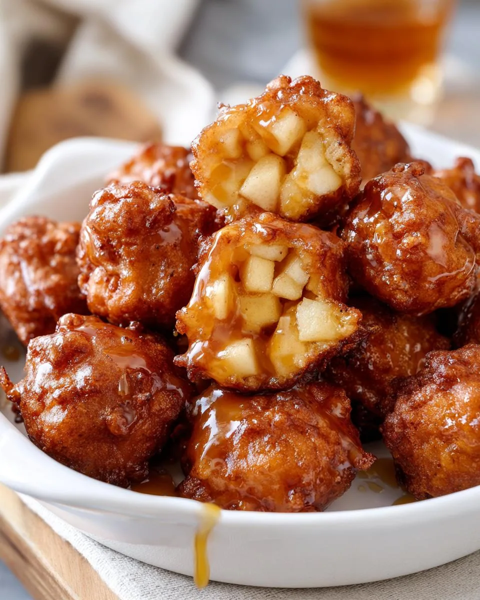 apple fritter bites - detail 3