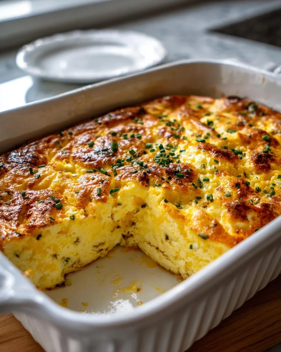 baked cottage cheese eggs - detail 2