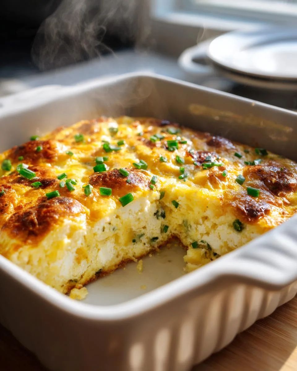 baked cottage cheese eggs - detail 4