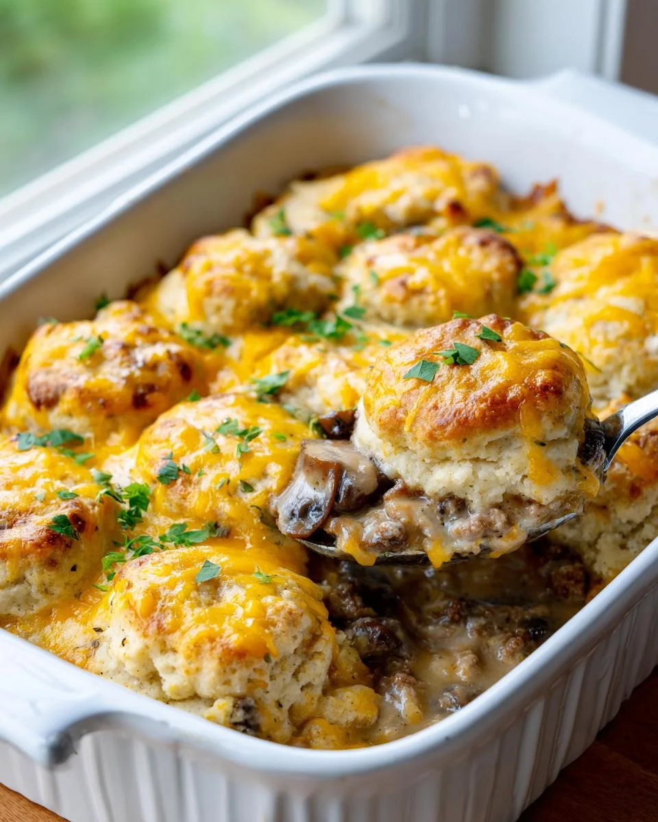 biscuits gravy  casserole - detail 2