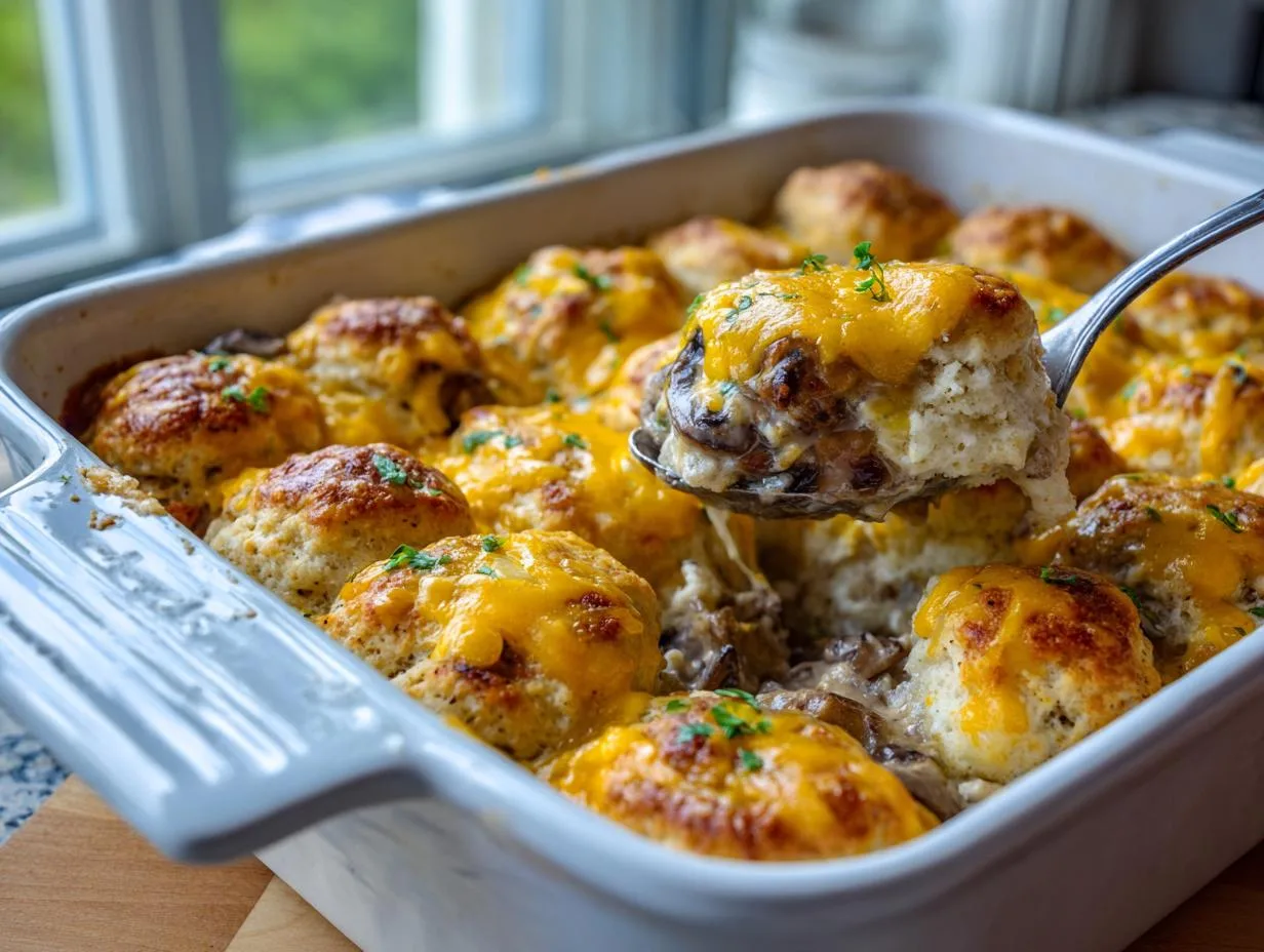 Hearty Biscuits Gravy Casserole: 1 Pan Comfort Magic