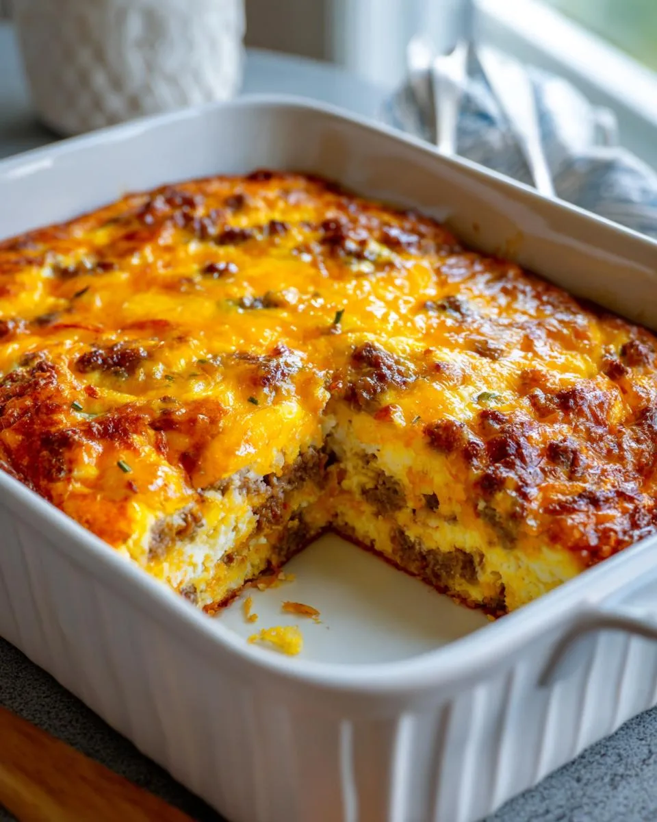 bisquick breakfast casserole - detail 2