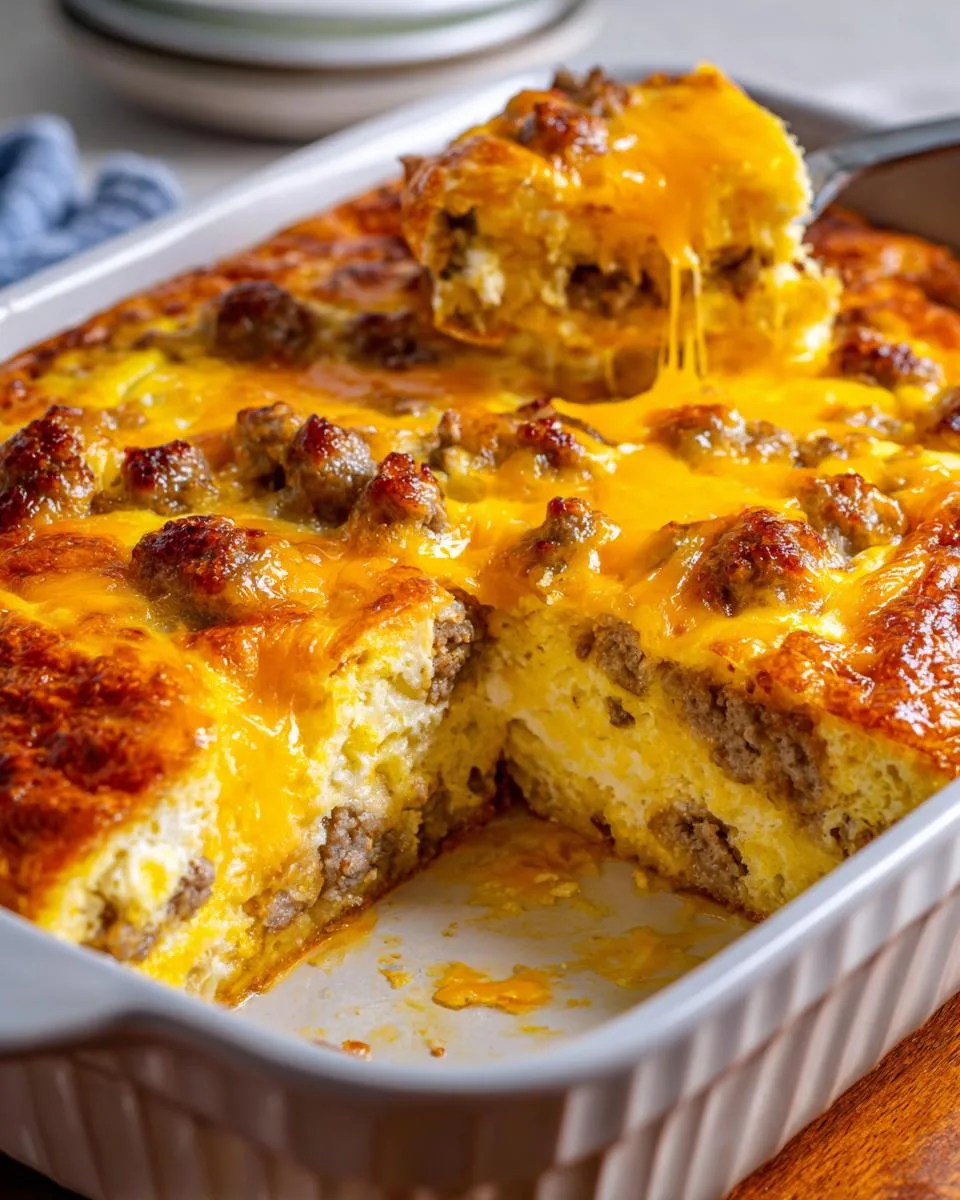 bisquick breakfast casserole - detail 3