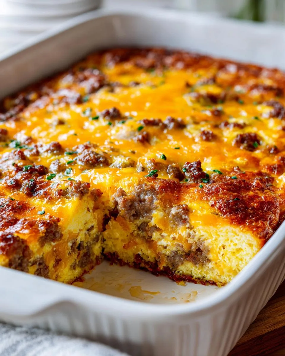 bisquick breakfast casserole - detail 4