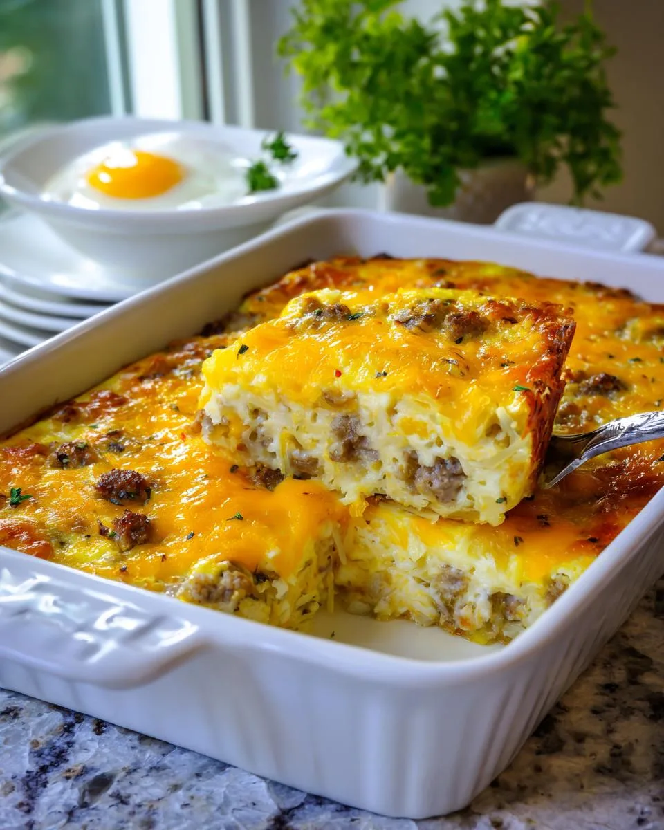 breakfast hashbrown casserole - detail 4