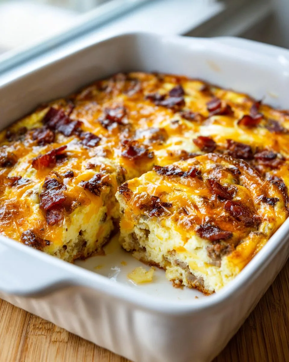 carnivore diet breakfast casserole - detail 2