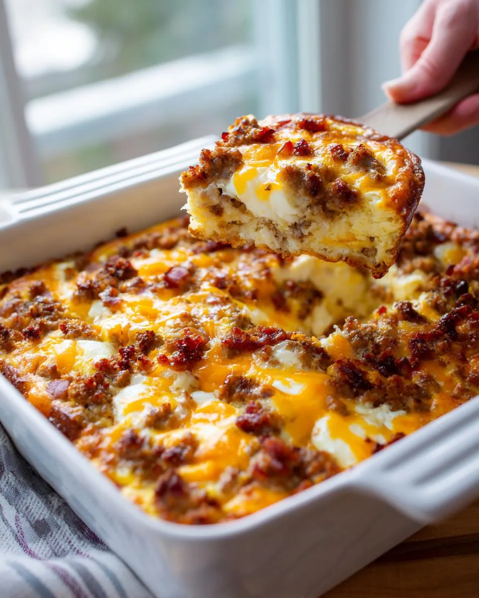 carnivore diet breakfast casserole - detail 3