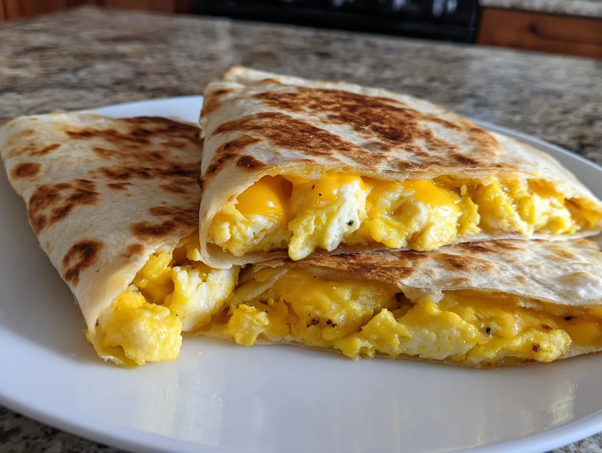 Irresistible 4-Ingredient Cheddar Eggs Quesadillas You’ll Crave