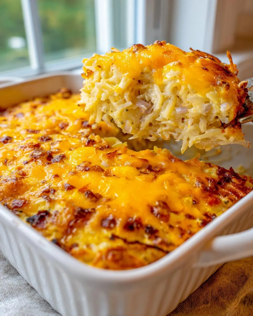 cheesy egg hashbrown brunch casserole - detail 4