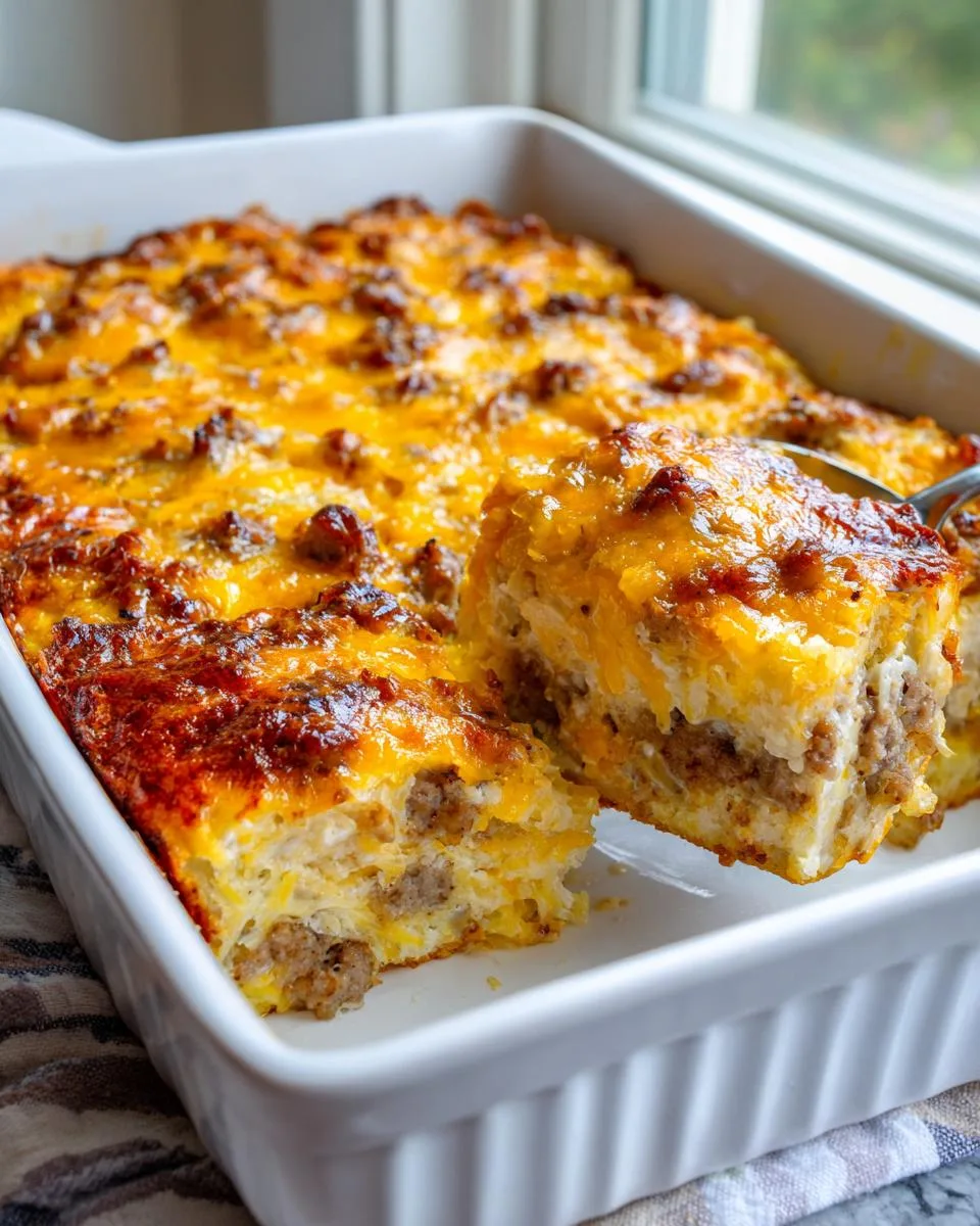 classic breakfast hashbrown casserole - detail 3