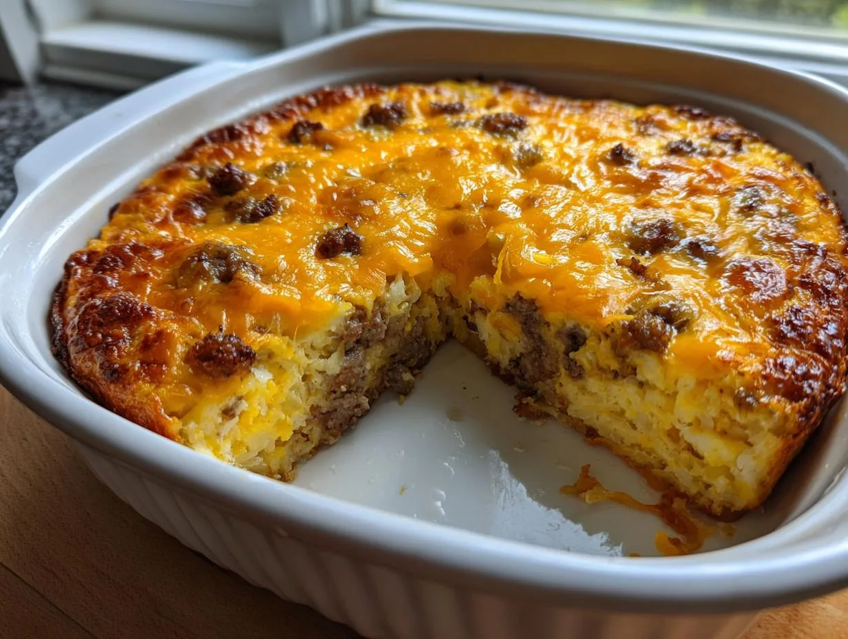 Ultra Creamy Classic Breakfast Hashbrown Casserole for 10