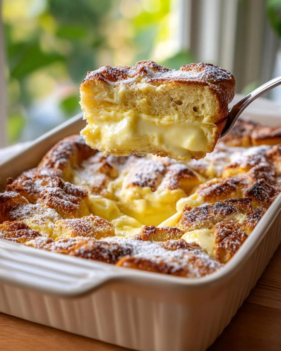 cream cheese french toast bake - detail 3