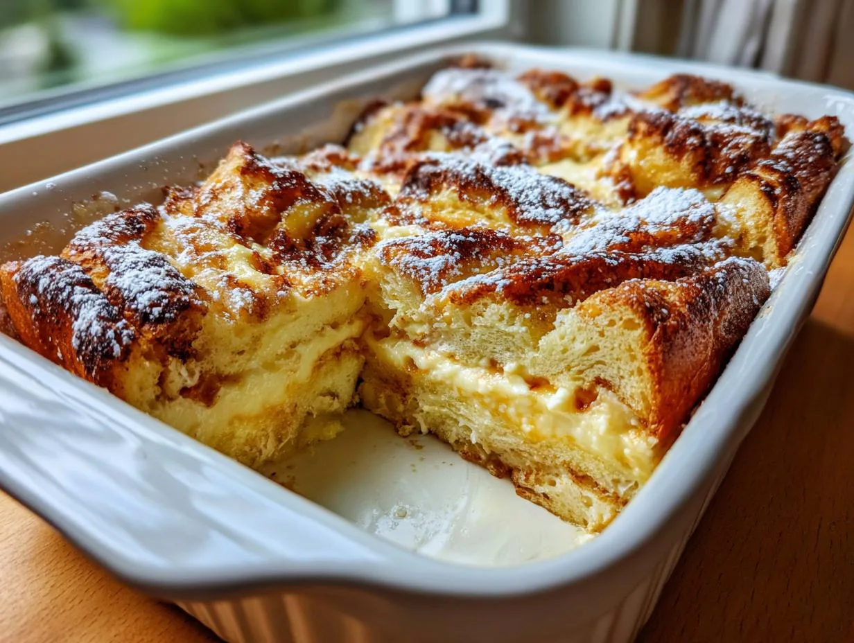 Decadent Cream Cheese French Toast Bake in Just 1 Hour