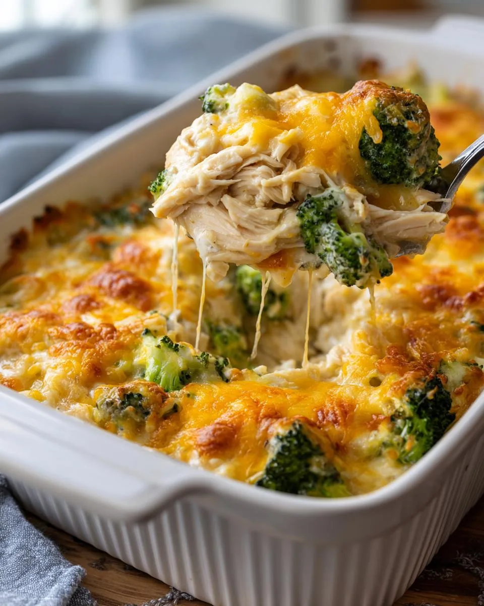 creamy low carb chicken casserole - detail 1