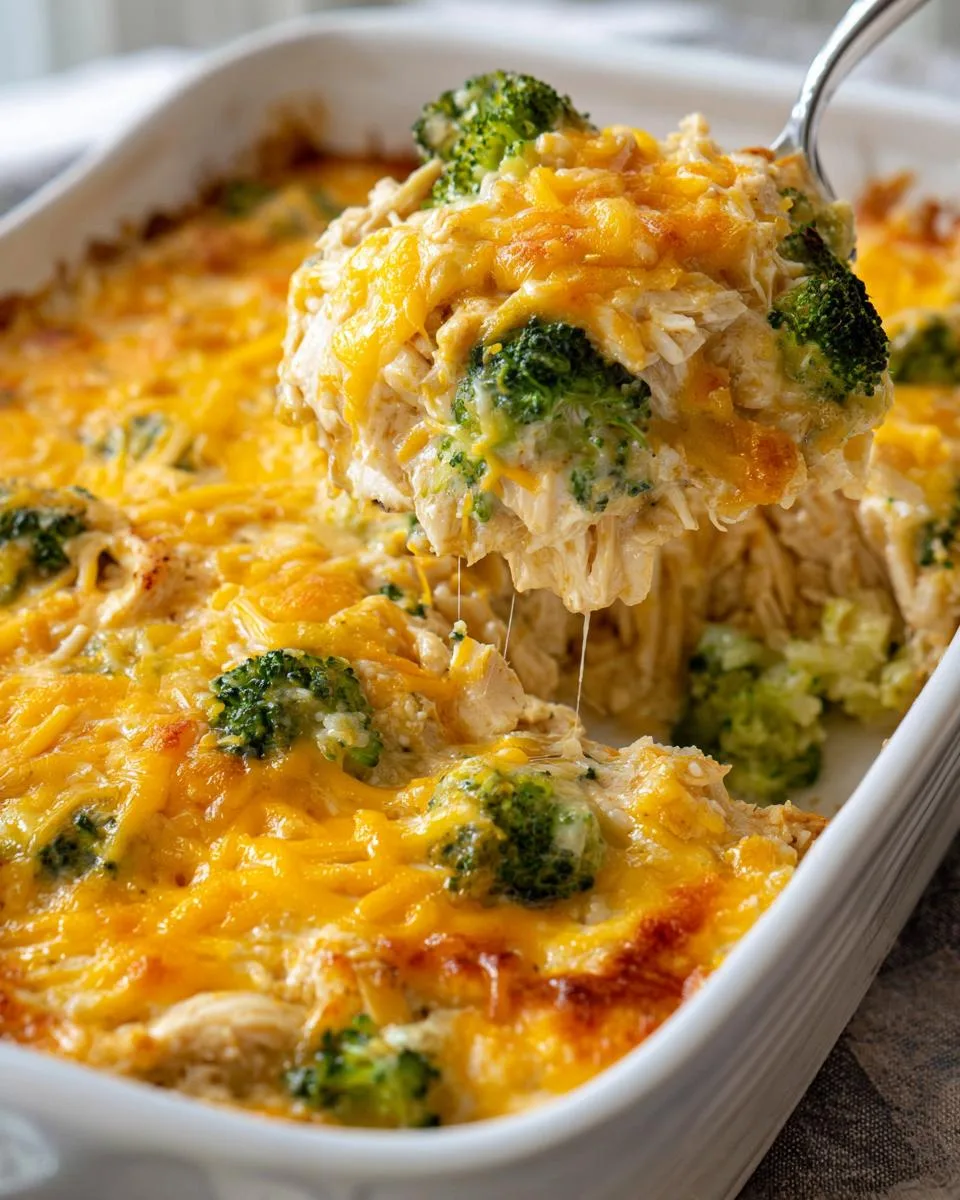 creamy low carb chicken casserole - detail 2