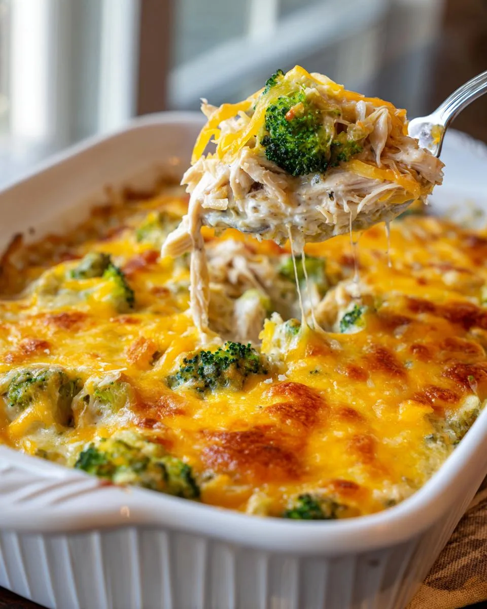 creamy low carb chicken casserole - detail 3