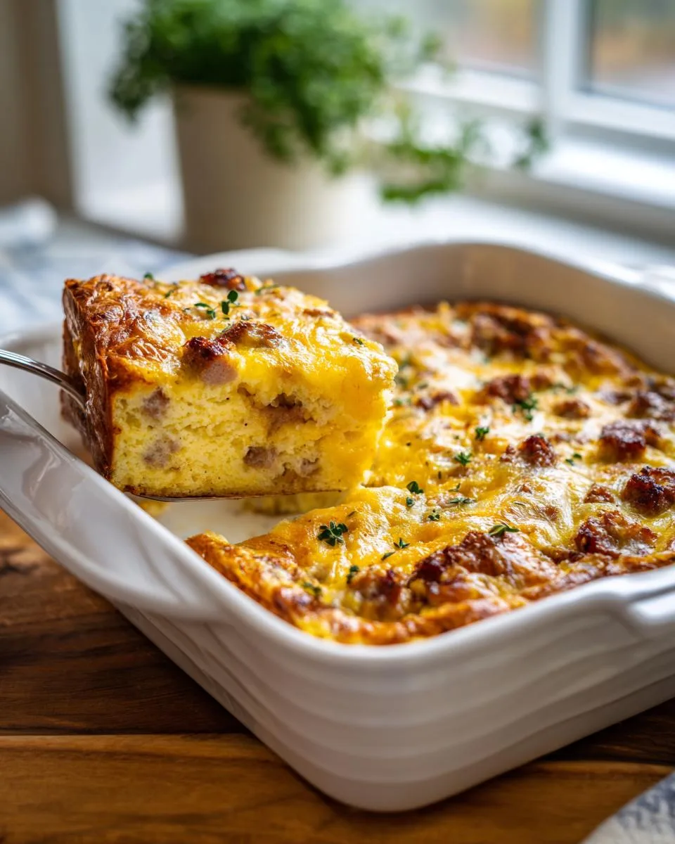 crescent roll breakfast casserole - detail 4