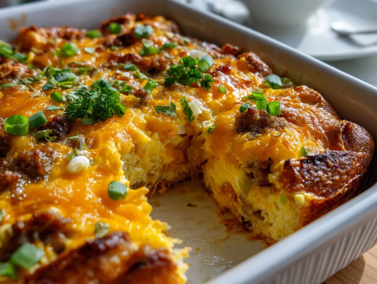 Buttery Croissant Breakfast Casserole 35-Minute Morning Magic