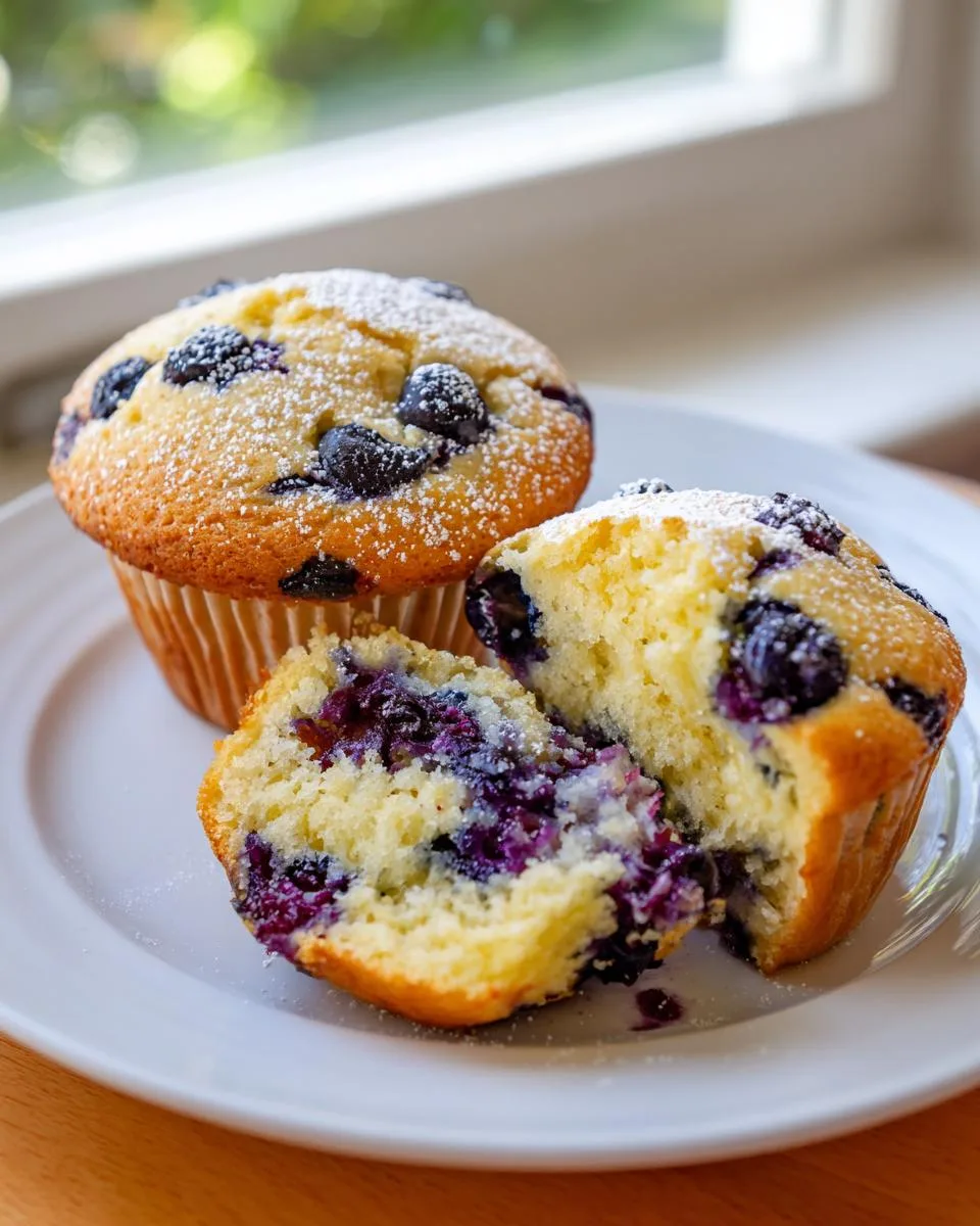greek yogurt blueberry protein muffins - detail 4