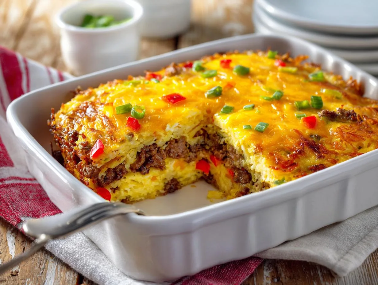 25-Minute Hashbrown Filling Breakfast Casserole Recipe That Stuns