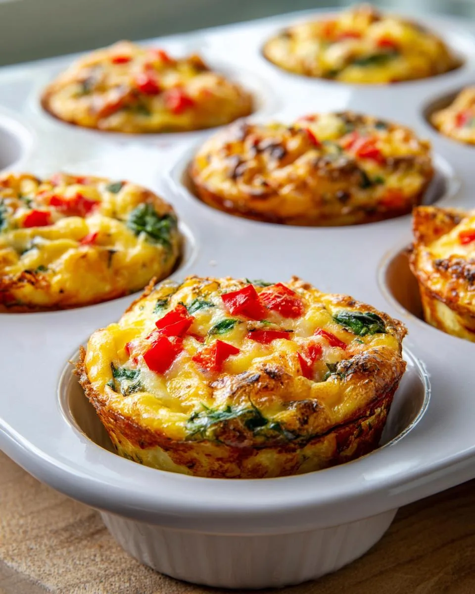 healthy breakfast egg muffins - detail 2