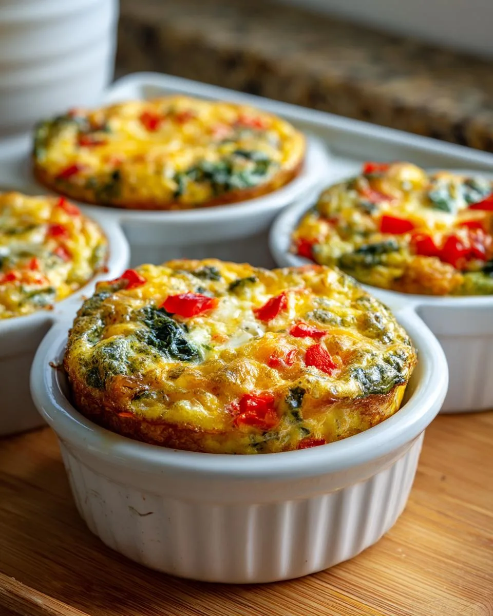 healthy breakfast egg muffins - detail 3