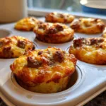 high-protein pancake sausage mini muffins
