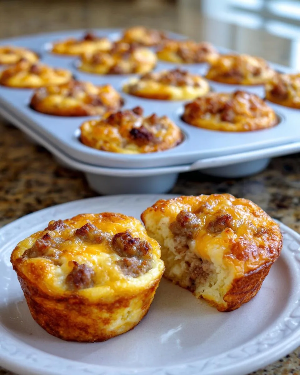 high-protein pancake sausage mini muffins - detail 2